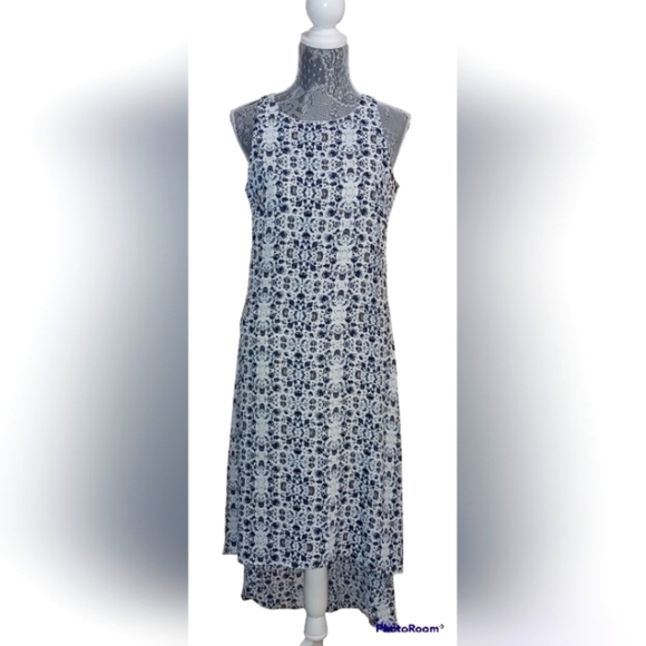 Nwt Larry Levine Hi Low Sleeveless Dress, Size M - Picture 1 of 11